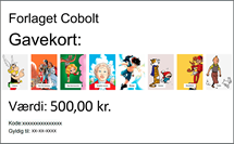 Gavekort på 500 kroner til Forlaget Cobolt